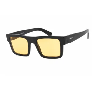 Prada Men's Sunglasses - Full Rim Matte Black Plastic Rectangular | 0PR 19WS 1BO0B7