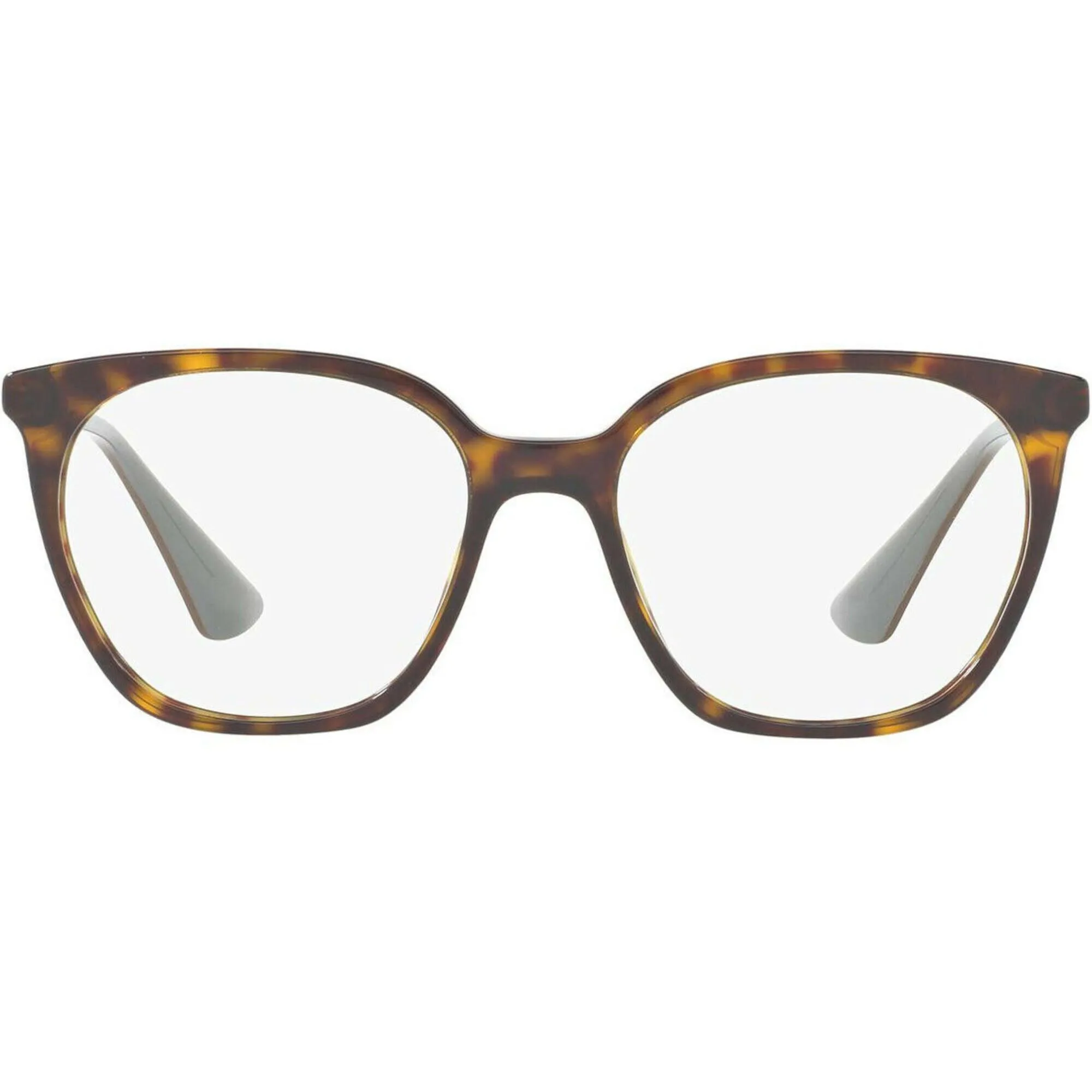 Prada Women's Eyeglasses - Havana Plastic Frame Demo Lens | PRADA 0PR 11TV 2AU1O151