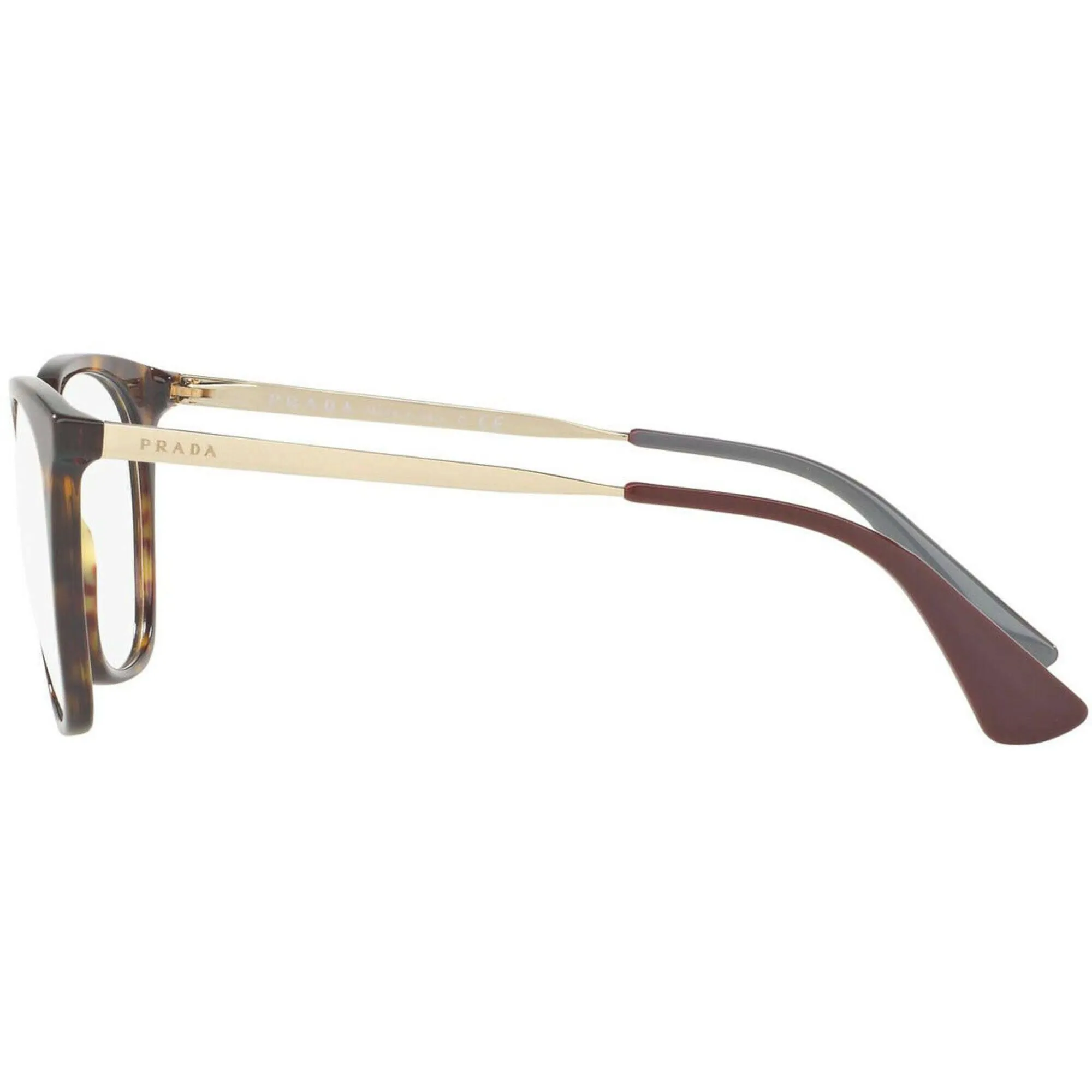 Prada Women's Eyeglasses - Havana Plastic Frame Demo Lens | PRADA 0PR 11TV 2AU1O151