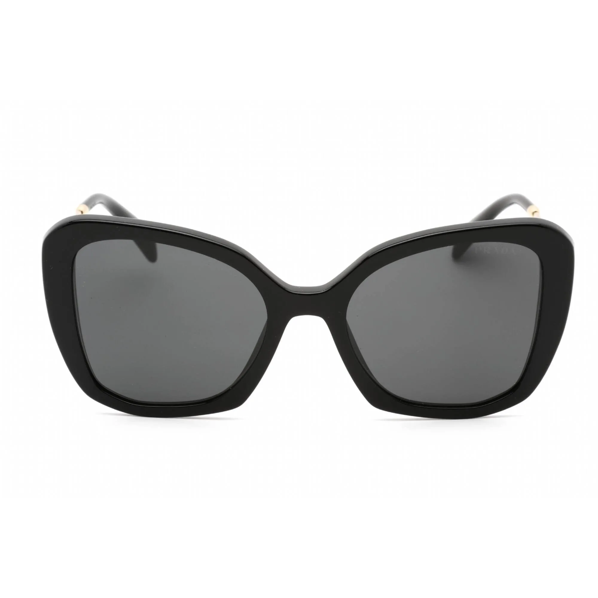 Prada Women's Sunglasses - Full Rim Black Plastic Butterfly Frame | 0PR 03YS 1AB5S0