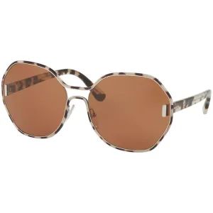 Prada Women's Sunglasses - Silver White Havana Metal Frame | PRADA 0PR 53TS UAO6N062