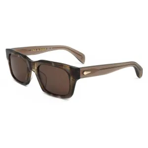 Rag and Bone Men's Sunglasses - Beige Grey Havana Frame Brown Lens | RNB5038/S 0E26