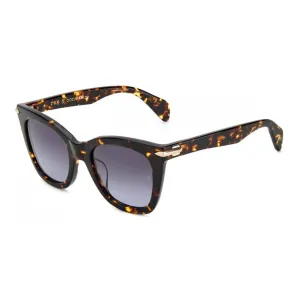 Rag and Bone Women's Sunglasses - Dark Havana Brown Acetate Frame | RNB1029/G/S 0RZU