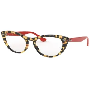 Ray Ban Women's Eyeglasses - Tort Red Plastic Frame Demo Lens | RAY BAN 0RX4314V 5937