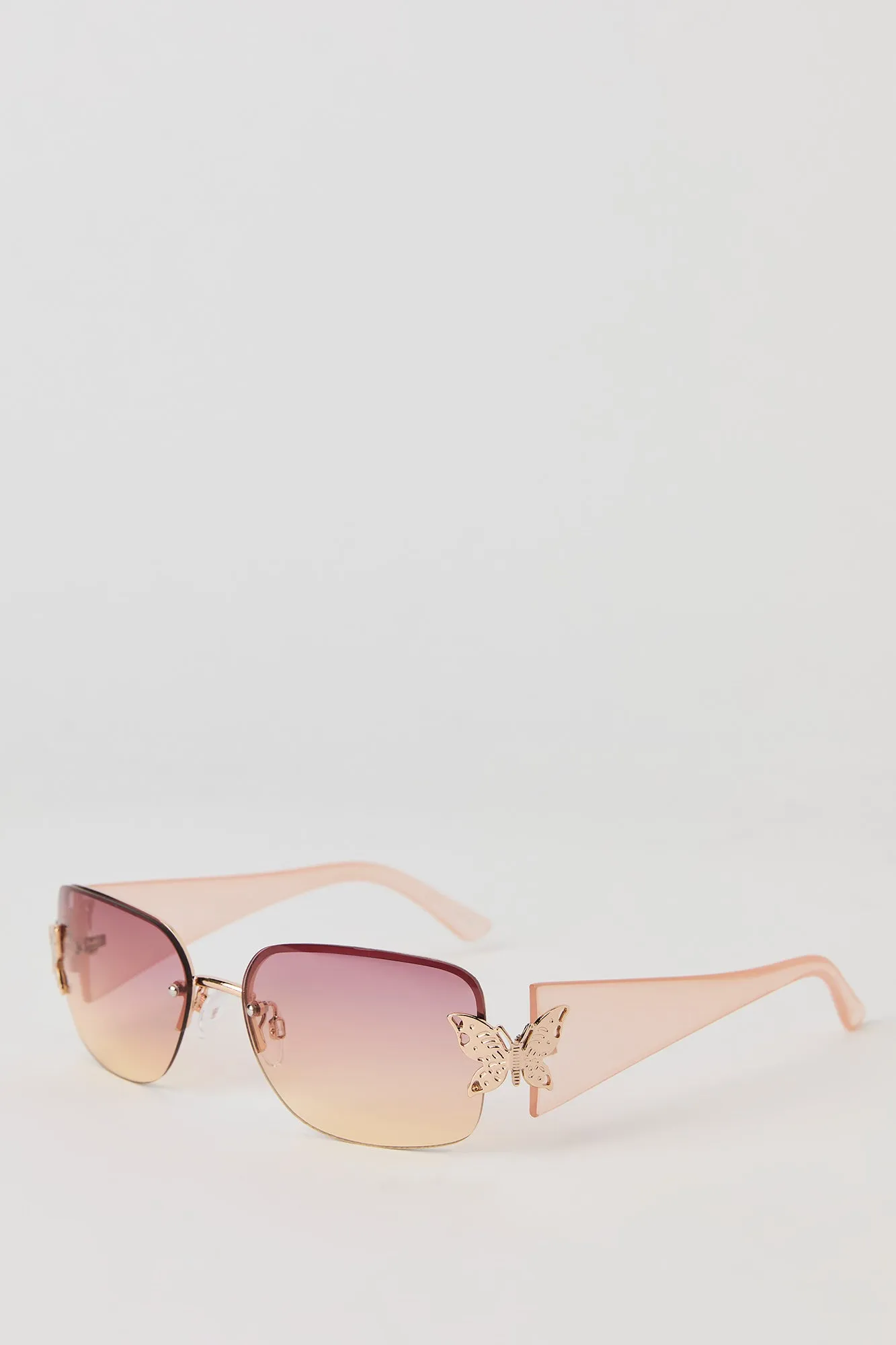 Rimless Butterfly Sunglasses