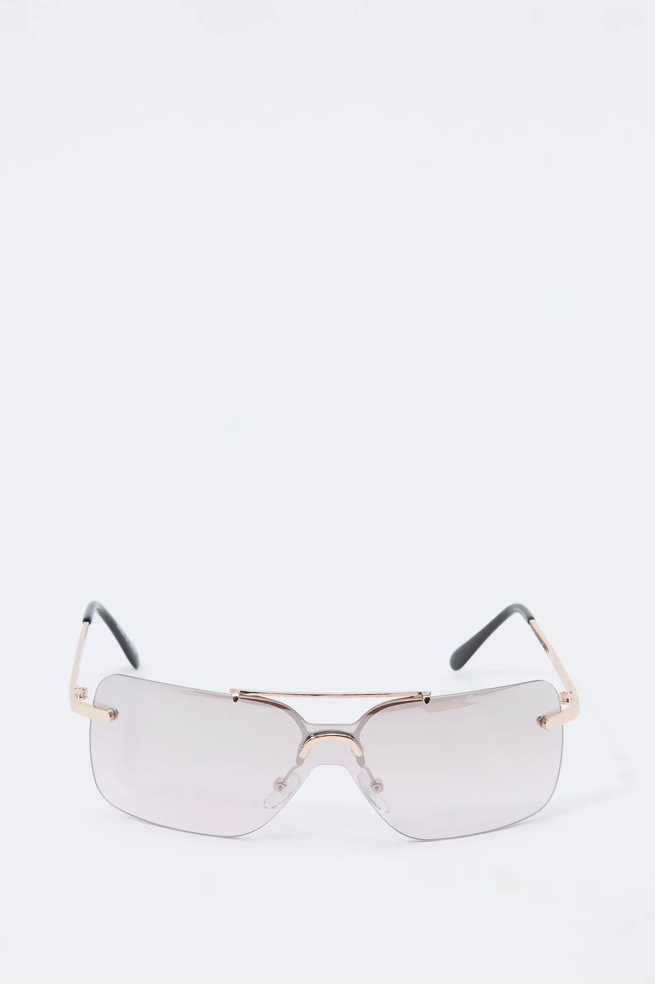 Rimless Rectangle Sunglasses
