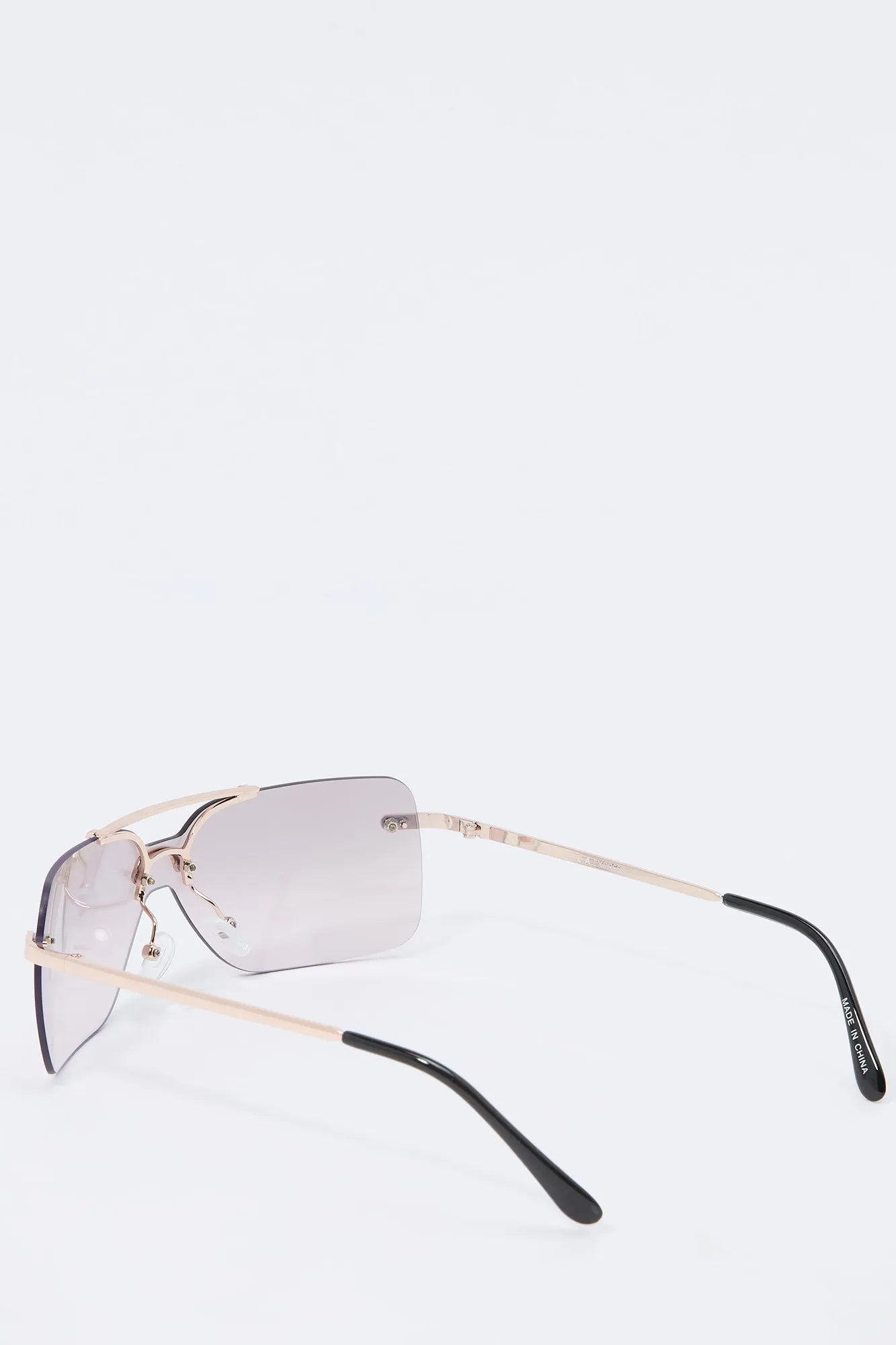 Rimless Rectangle Sunglasses