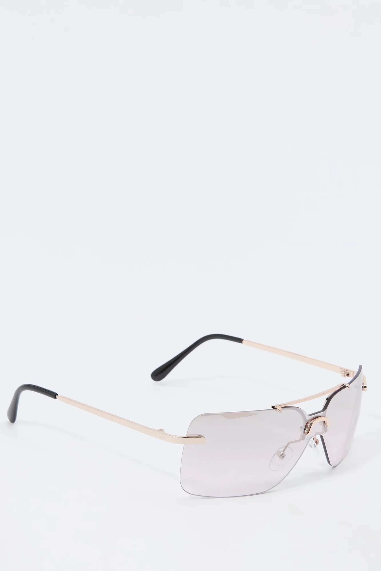 Rimless Rectangle Sunglasses