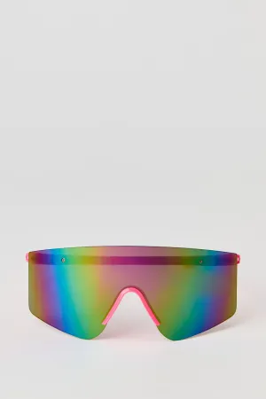 Rimless Shield Sunglasses