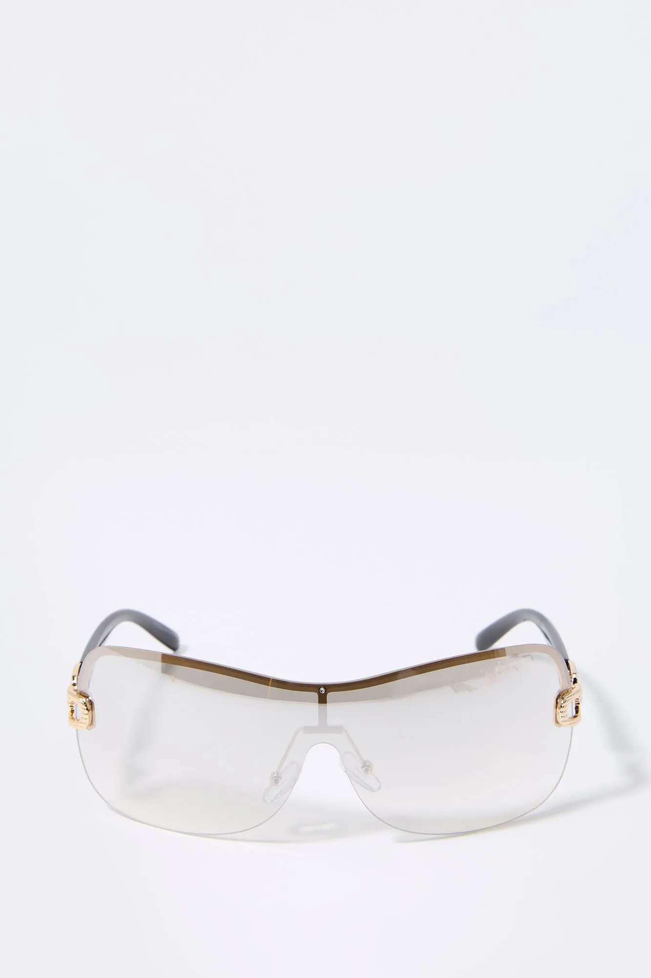 Rimless Shield Sunglasses