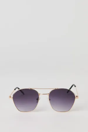 Round Aviator Sunglasses