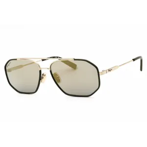 Salvatore Ferragamo Men's Sunglasses - Gold/Dark Green Full Rim Frame | SF303SL 726