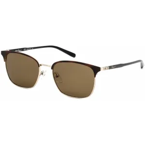 Salvatore Ferragamo Men's Sunglasses - Havana/Shiny Gold Full Rim Frame | SF180S 271