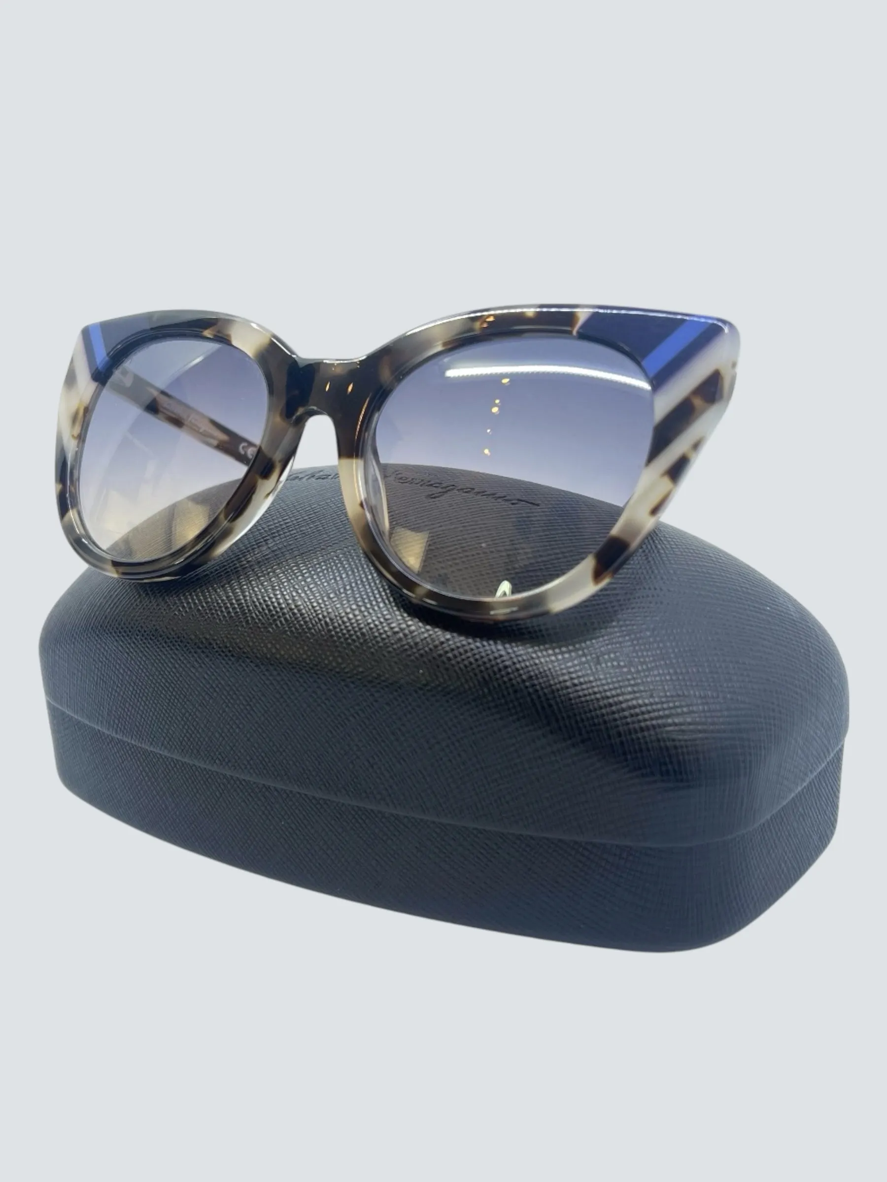 Salvatore Ferragamo Tortoise Shell Sunglasses