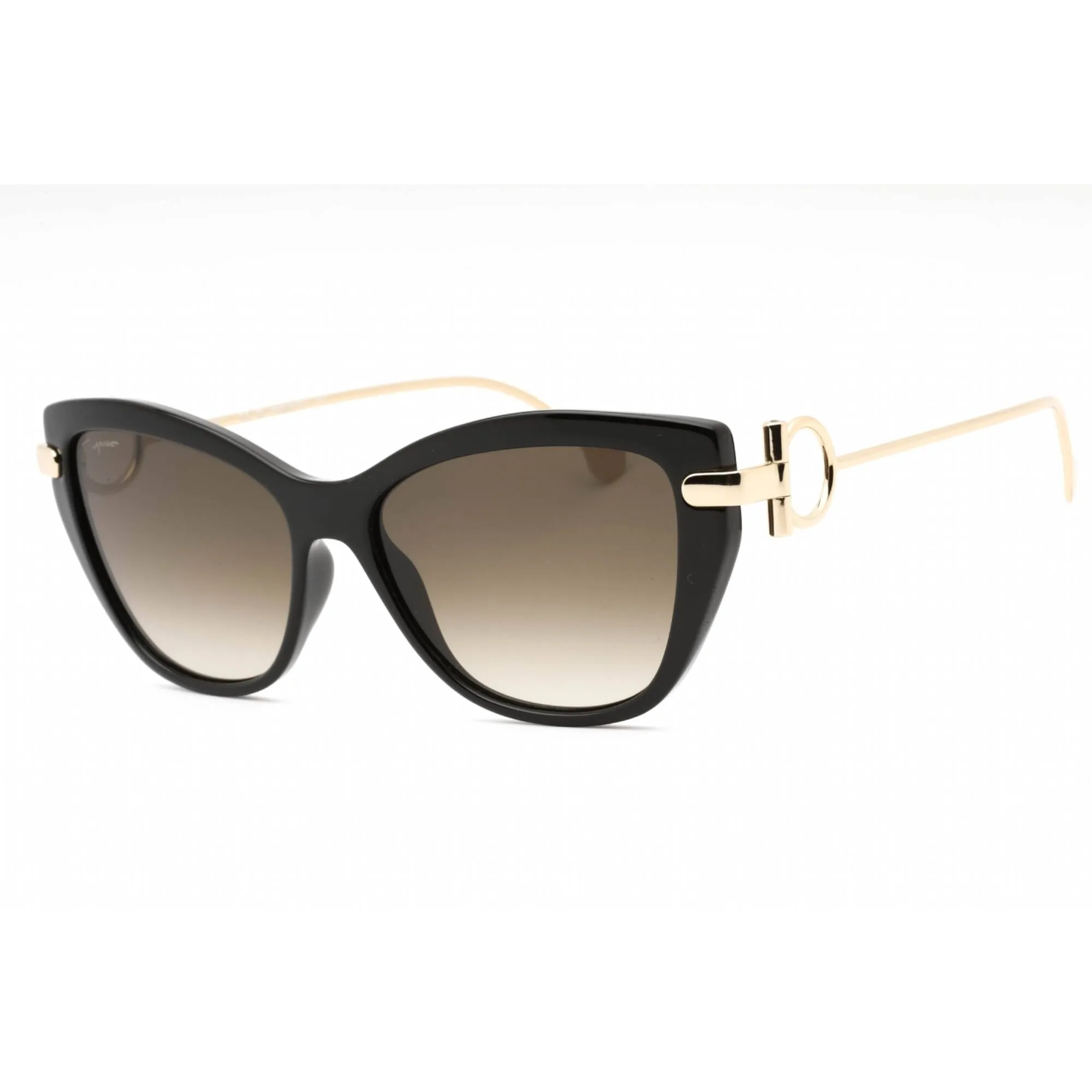 Salvatore Ferragamo Women's Sunglasses - Black Plastic Cat Eye Full Rim | SF928S 001