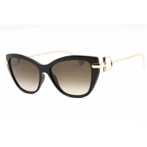 Salvatore Ferragamo Women's Sunglasses - Black Plastic Cat Eye Full Rim | SF928S 001