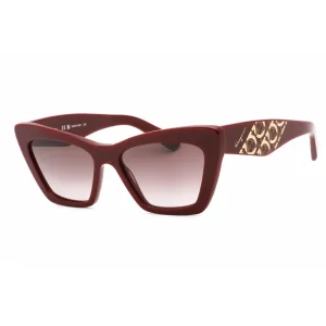 Salvatore Ferragamo Women's Sunglasses - Bordeaux Plastic Cat Eye Frame | SF1081SE 603