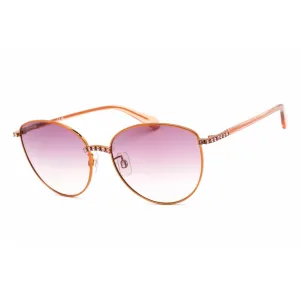 Swarovski Women's Sunglasses - Shiny Pink Metal Cat Eye Shape Frame | SK0344-H 72T