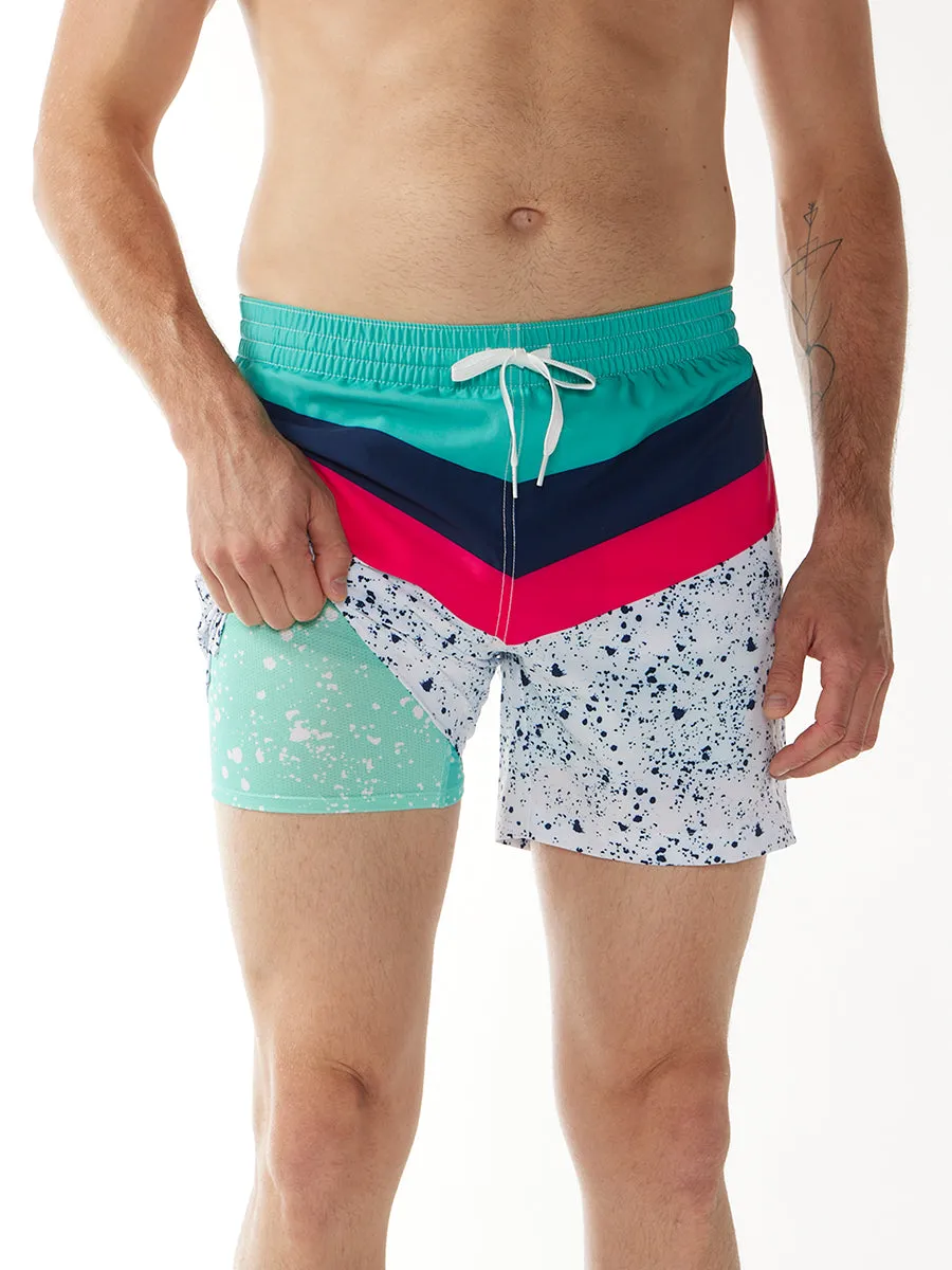 The Aquatic Libations 5.5" (Classic Lined Swim Trunk)