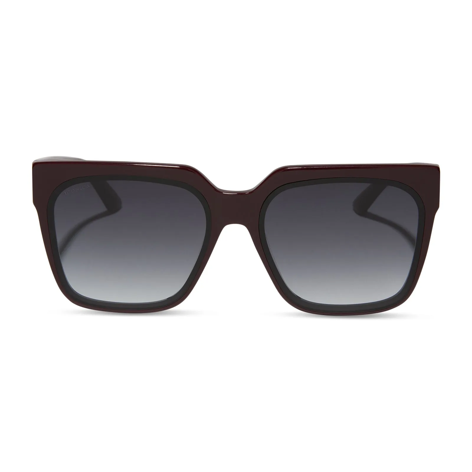 THEA - BORDEAUX   GREY GRADIENT SUNGLASSES