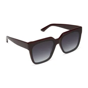 THEA - BORDEAUX   GREY GRADIENT SUNGLASSES