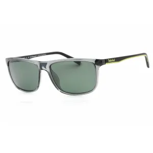 Timberland Men's Sunglasses - Green Lens Rectangular Shape Plastic Frame | TB9266 20R