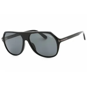 Tom Ford Men's Sunglasses - Shiny Black Acetate Navigator Shape Frame | FT0934-N 01A