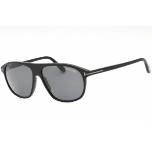 Tom Ford Men's Sunglasses - Shiny Black Acetate Navigator Shape Frame | FT1027-N 01A