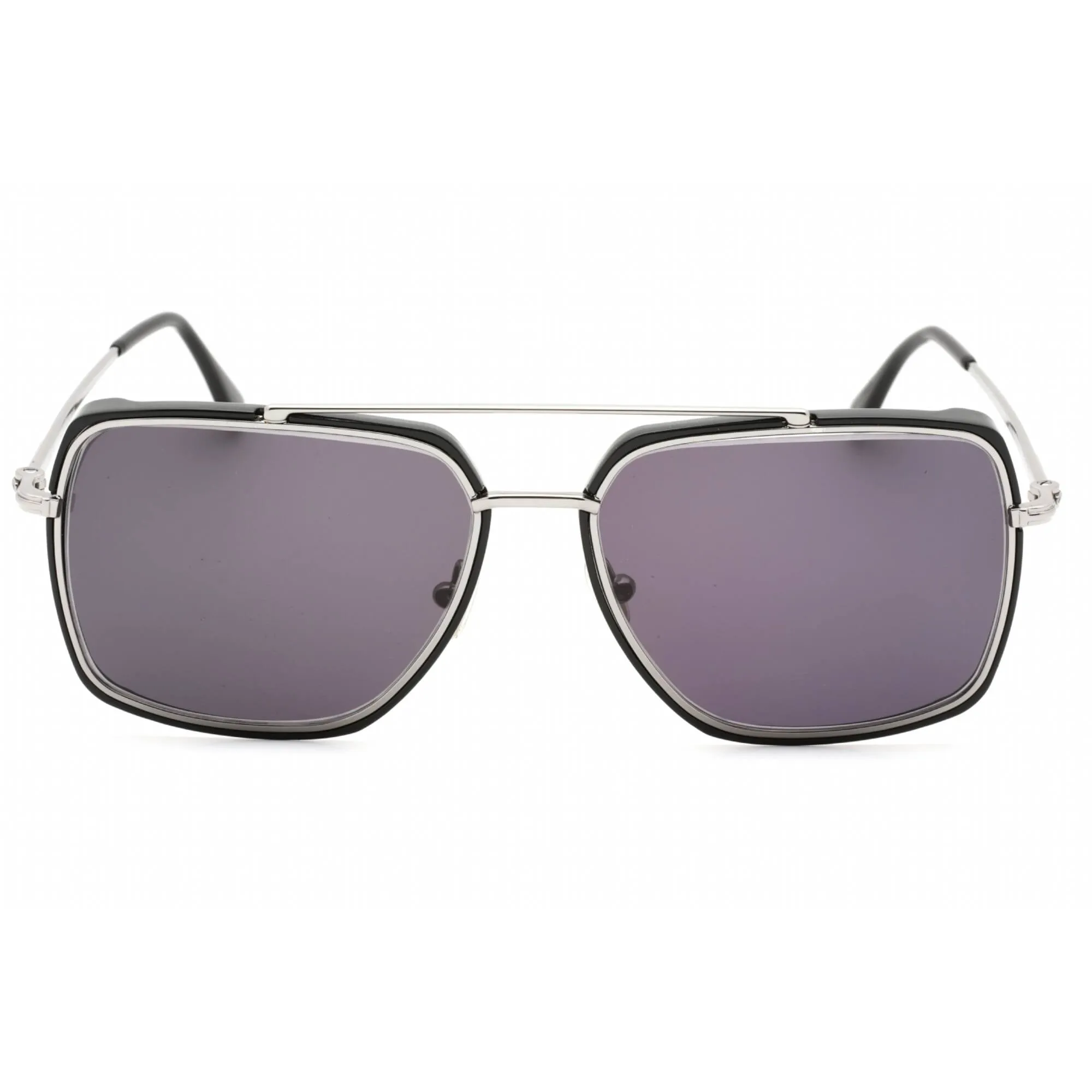 Tom Ford Men's Sunglasses - Shiny Black Metal Pilot Full Rim Frame | FT0750 01N