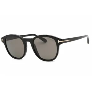 Tom Ford Men's Sunglasses - Shiny Black Plastic Oval Shape Full Rim Frame | FT0752 01D