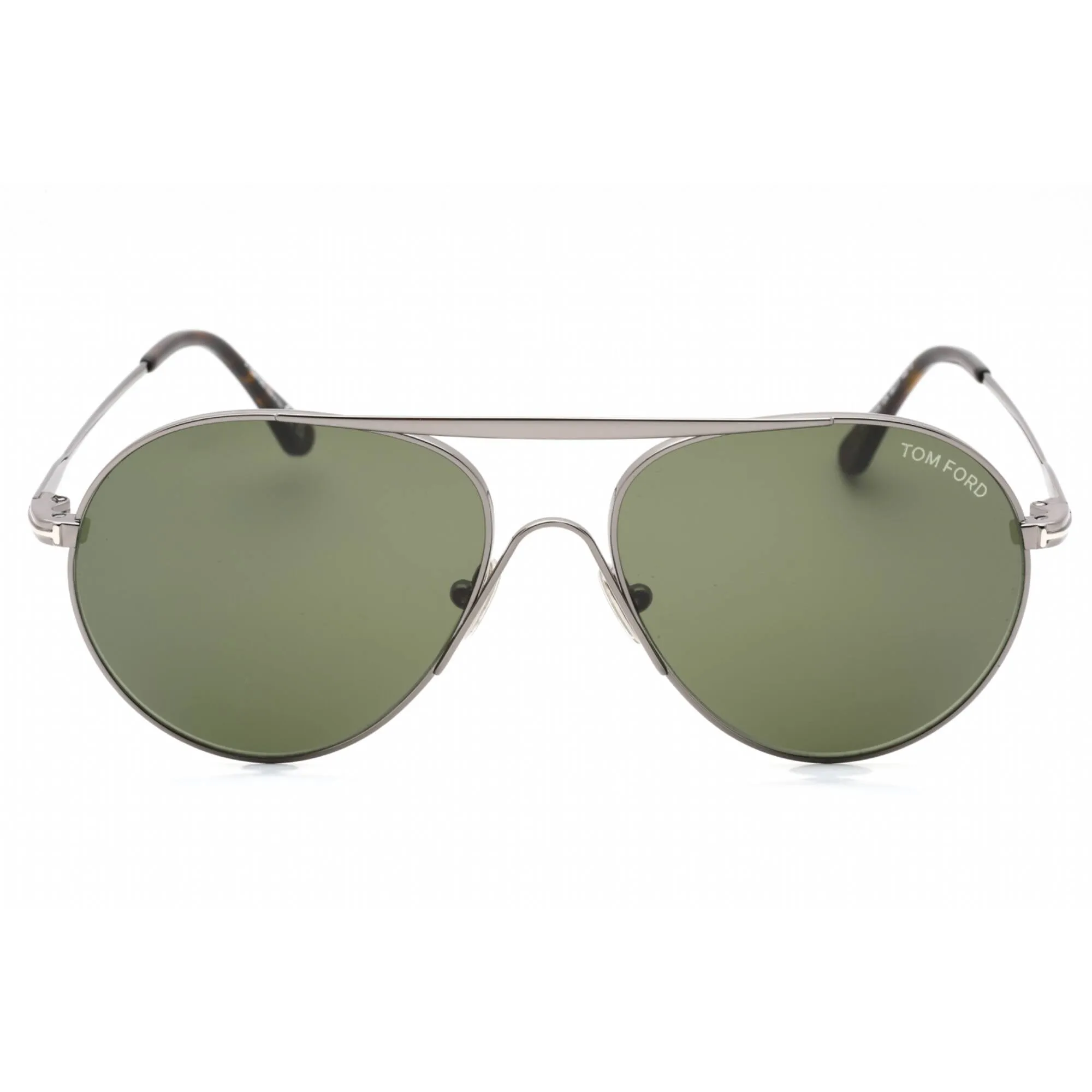 Tom Ford Men's Sunglasses - Shiny Dark Ruthenium Metal Pilot Frame | FT0773 12N