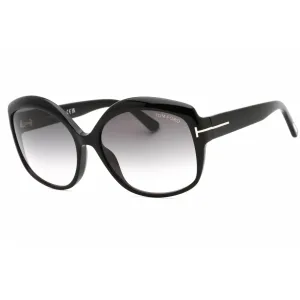 Tom Ford Women's Sunglasses - Black Cat Eye Frame Grey Gradient Lens | FT0919 01B