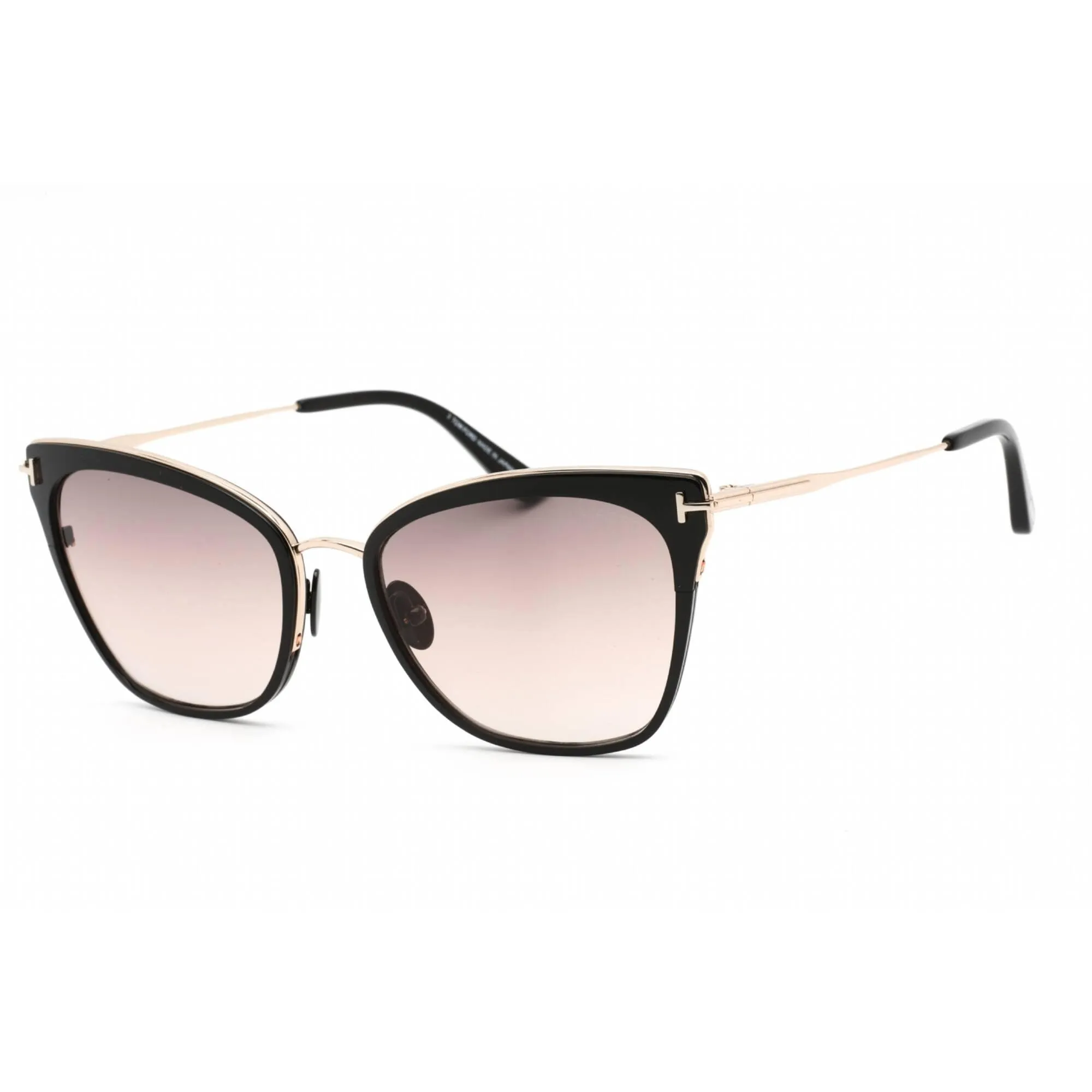 Tom Ford Women's Sunglasses - Cat Eye Plastic Frame Gradient Brown Lens | FT0843 01F