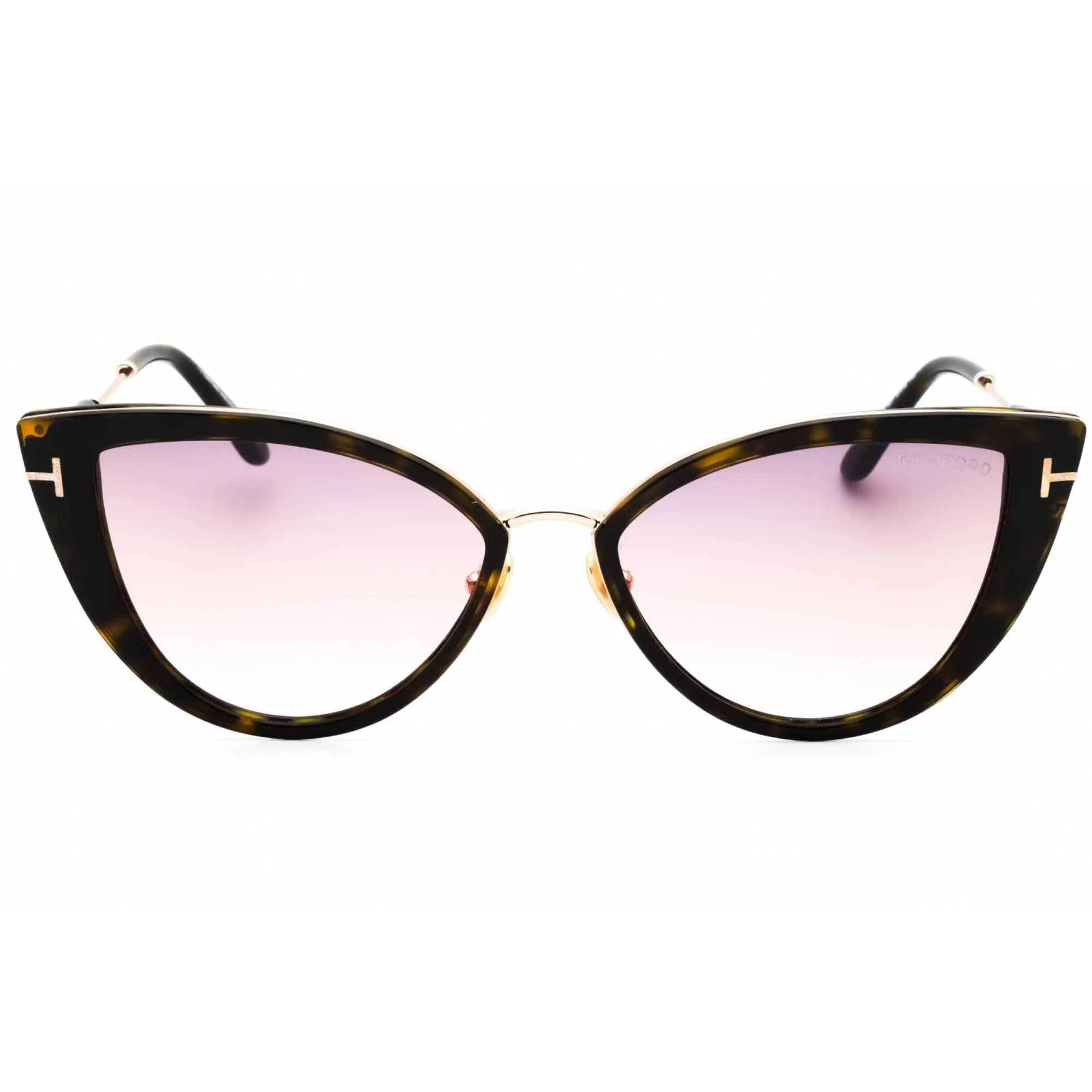 Tom Ford Women's Sunglasses - Dark Havana Acetate Cat Eye Full Rim Frame | FT0868 52F