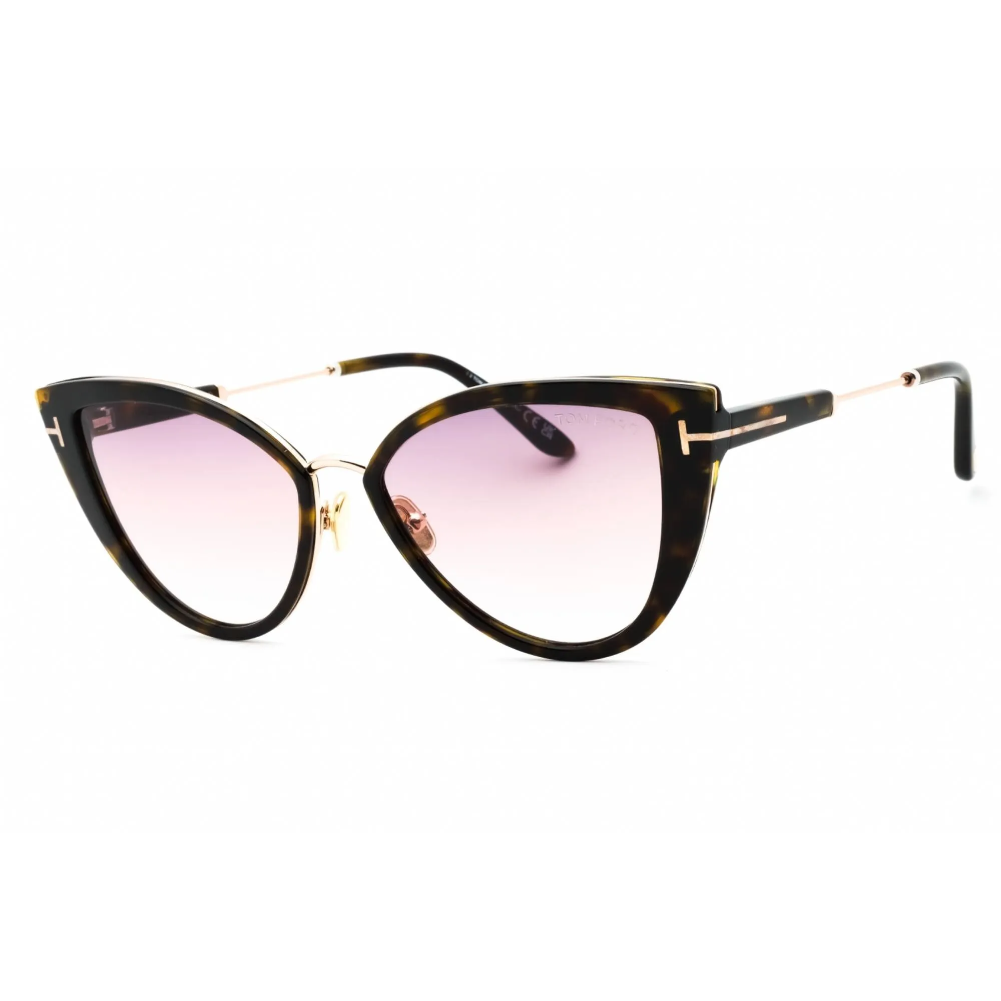 Tom Ford Women's Sunglasses - Dark Havana Acetate Cat Eye Full Rim Frame | FT0868 52F