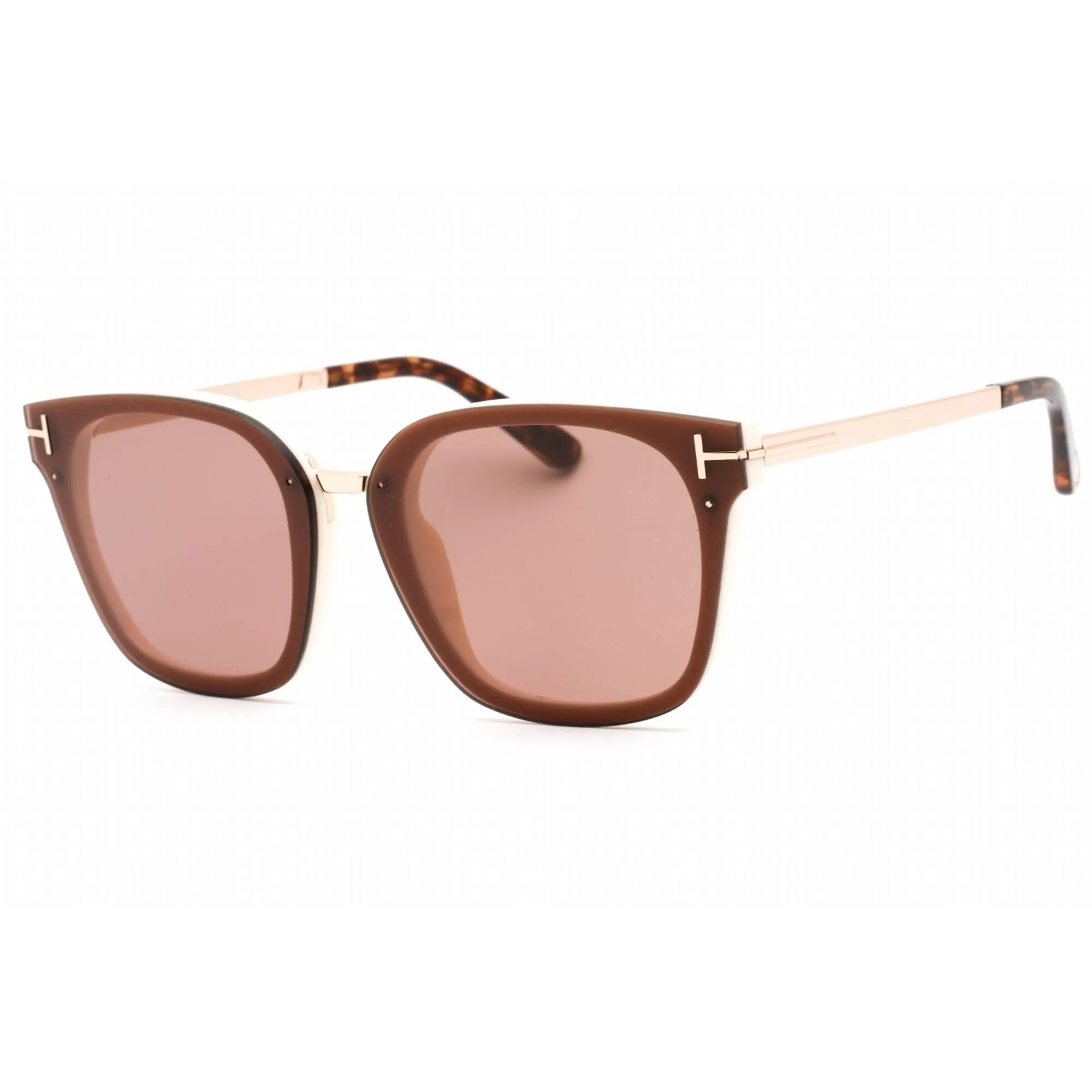 Tom Ford Women's Sunglasses - Ivory Injected Propionate Frame Brown Lens | FT1014 25E