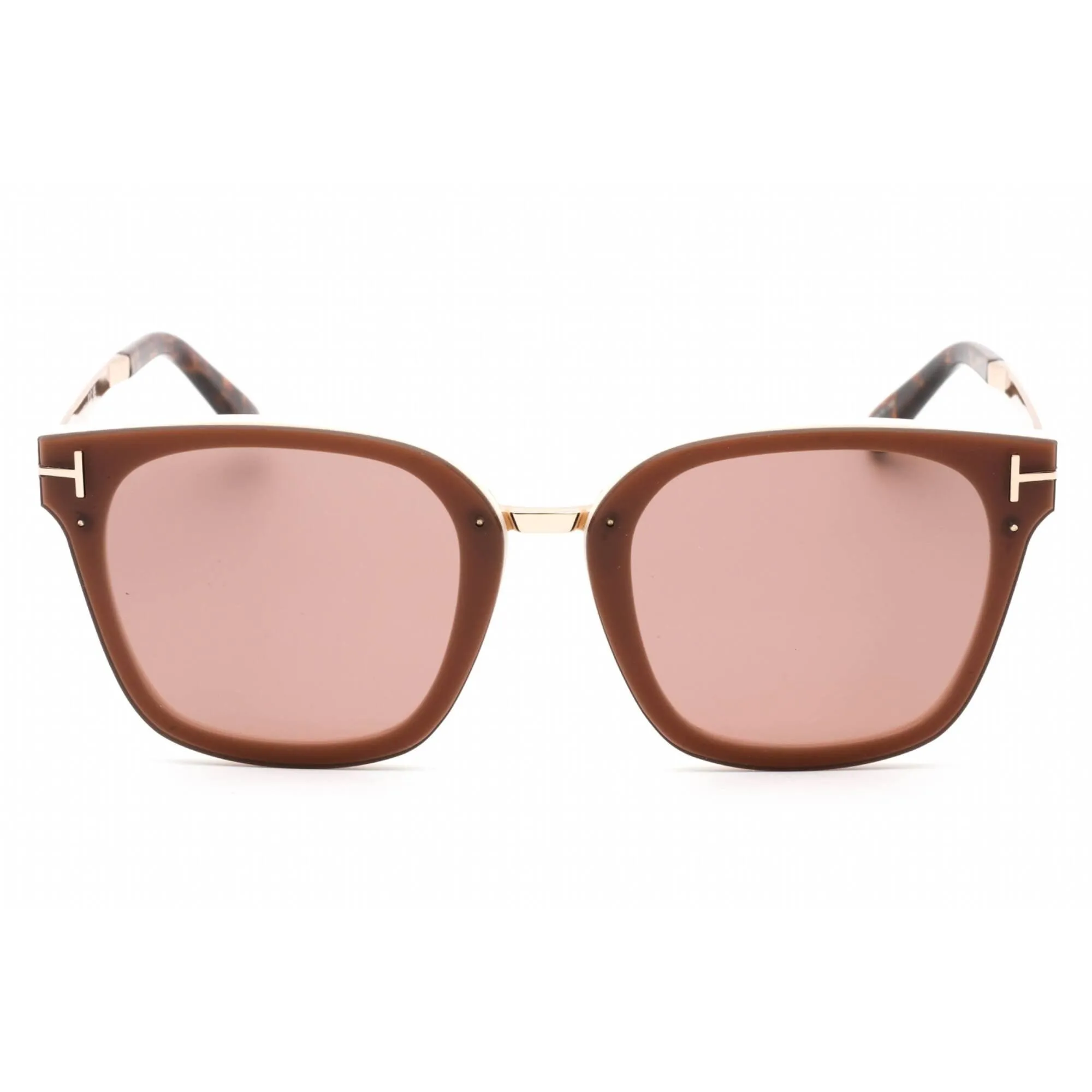Tom Ford Women's Sunglasses - Ivory Injected Propionate Frame Brown Lens | FT1014 25E