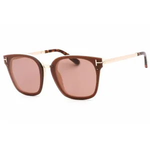 Tom Ford Women's Sunglasses - Ivory Injected Propionate Frame Brown Lens | FT1014 25E