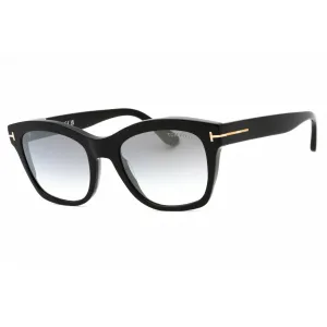 Tom Ford Women's Sunglasses - Shiny Black Acetate Cat Eye Full Rim Frame | FT0614 01C