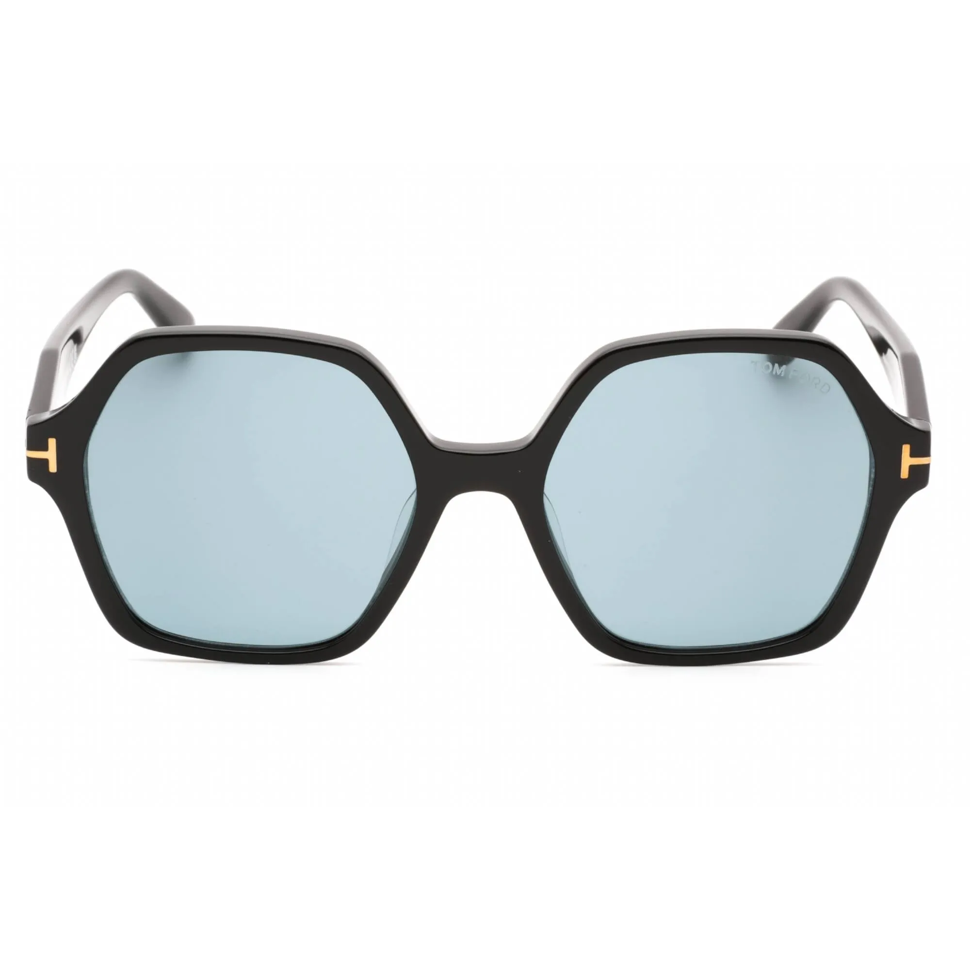 Tom Ford Women's Sunglasses - Shiny Black Metal Square Full Rim Frame | FT1032-F 01A
