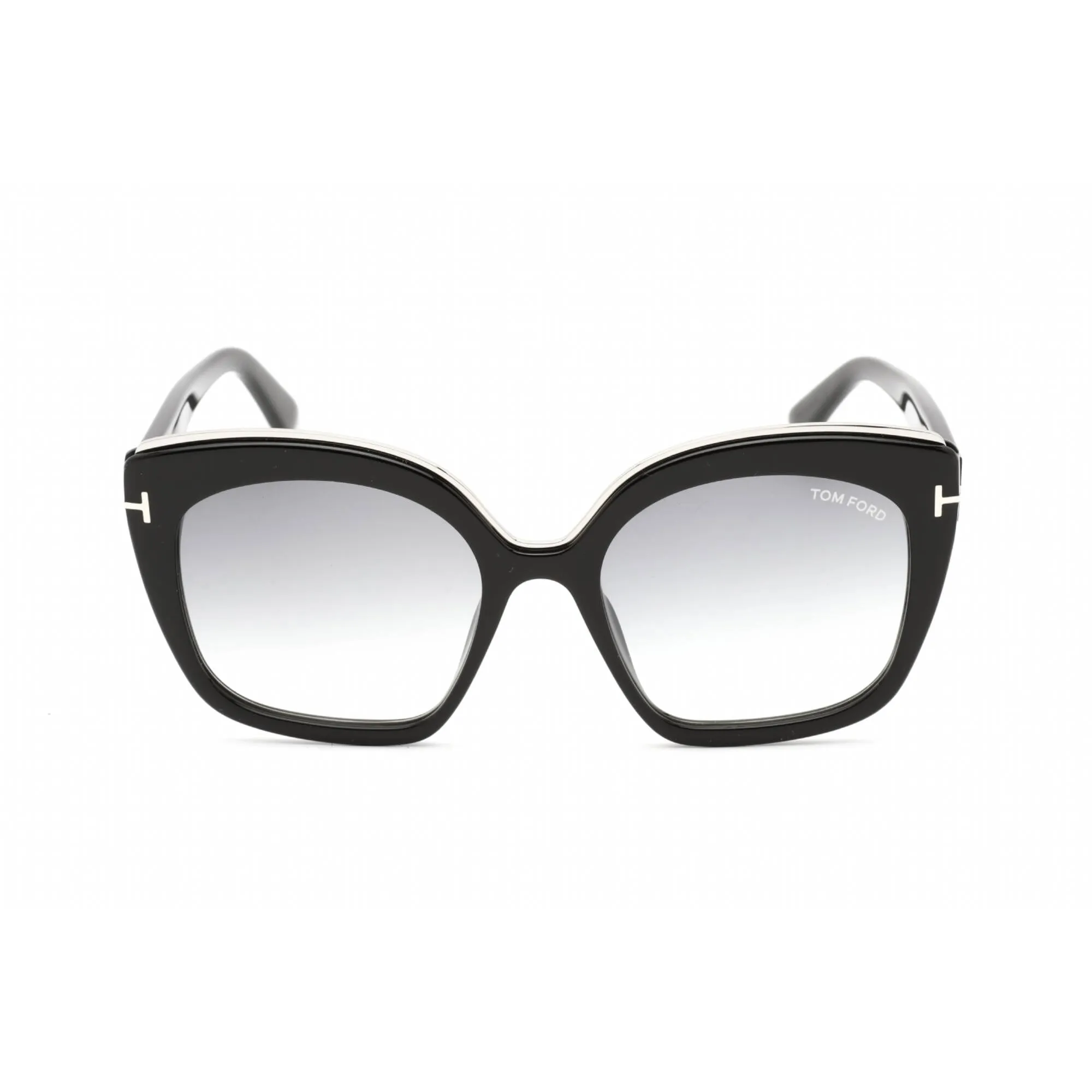 Tom Ford Women's Sunglasses - Shiny Black Plastic Butterfly Shape Frame | FT0944 01B