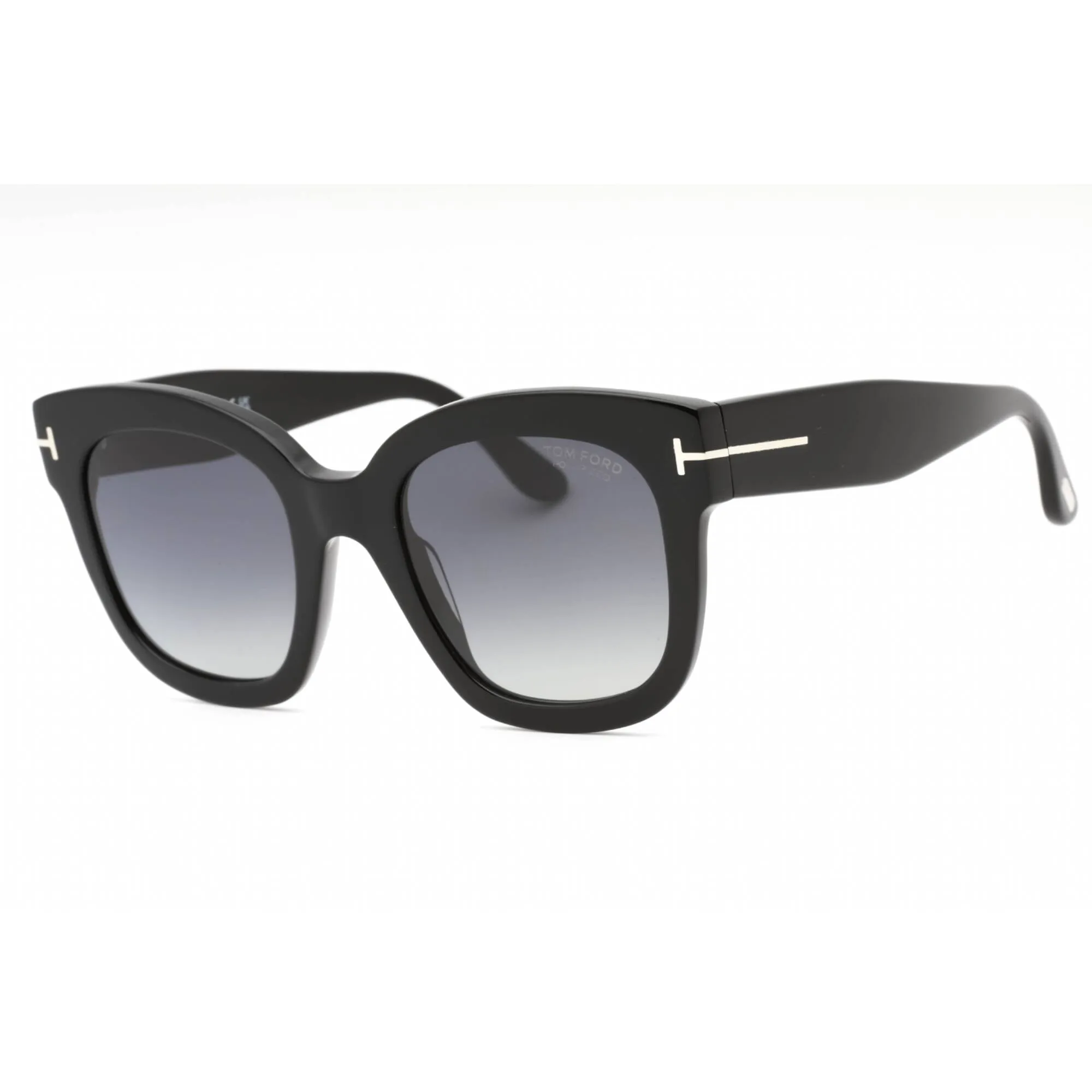 Tom Ford Women's Sunglasses - Shiny Black Plastic Cat Eye Full Rim Frame | FT0613 01D