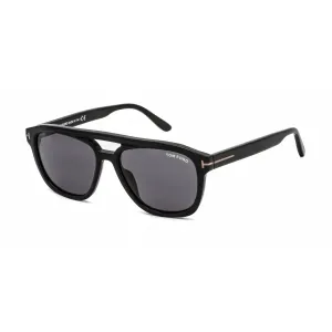Tom Ford Women's Sunglasses - Shiny Black Plastic Frame Smoke Lens | FT0776-N 01A