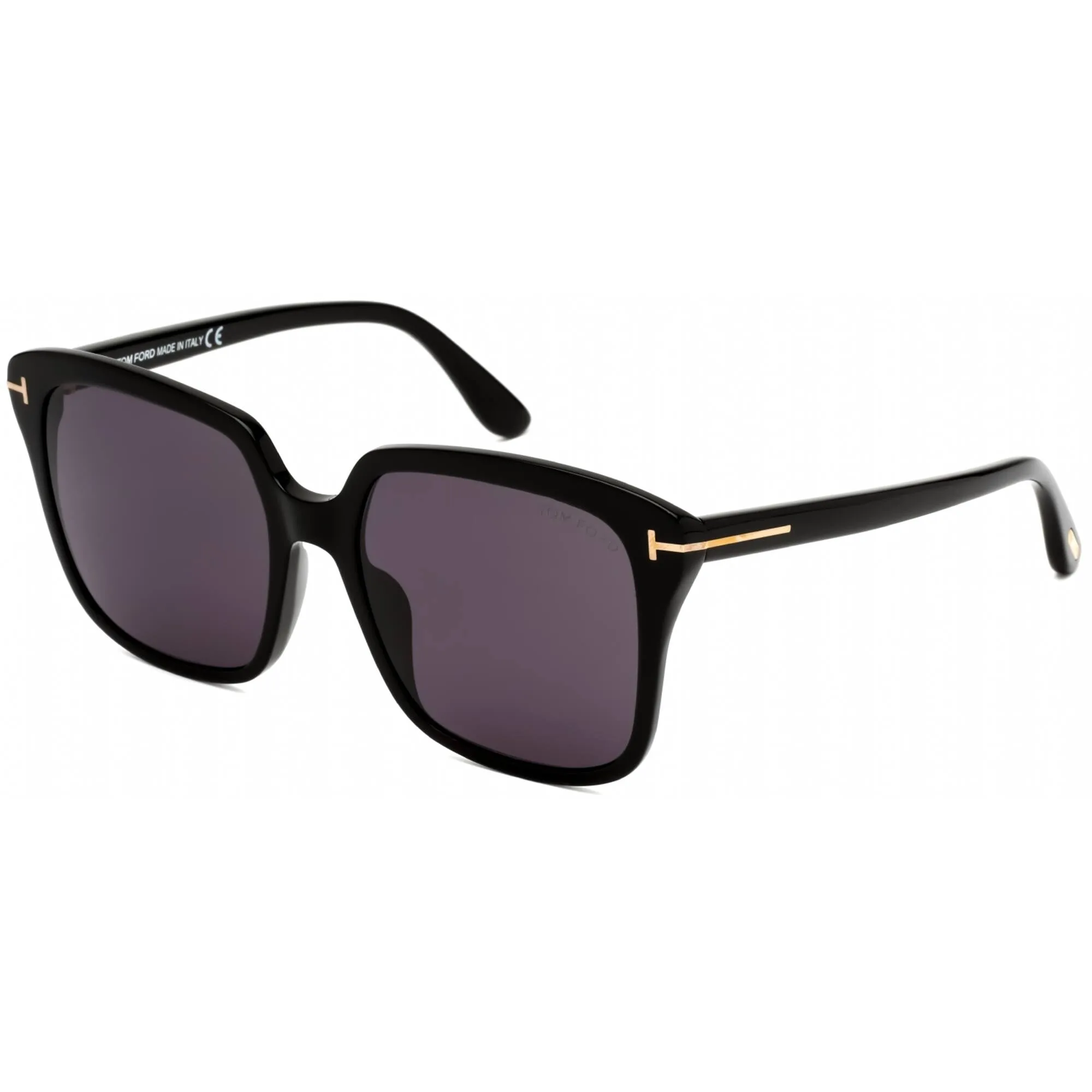 Tom Ford Women's Sunglasses - Shiny Black Plastic Square Full Rim Frame | FT0788 01A