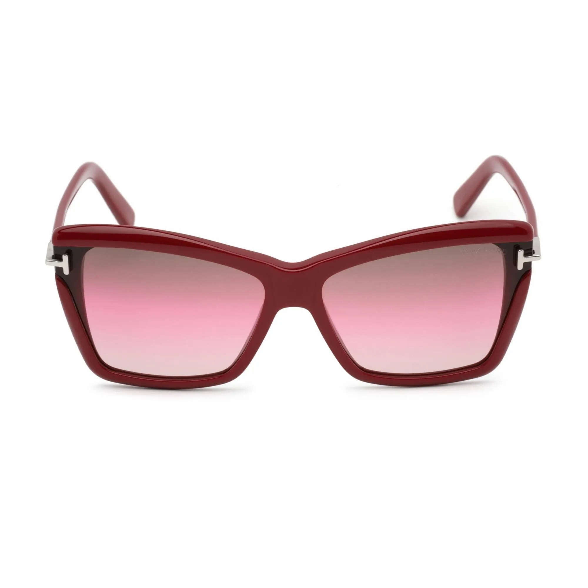 Tom Ford Women's Sunglasses - Shiny Bordeaux Frame Gradient Brown Lens | FT0849 69F