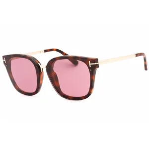 Tom Ford Women's Sunglasses - Shiny Dark Havana Injected Propionate Frame | FT1014 52Y