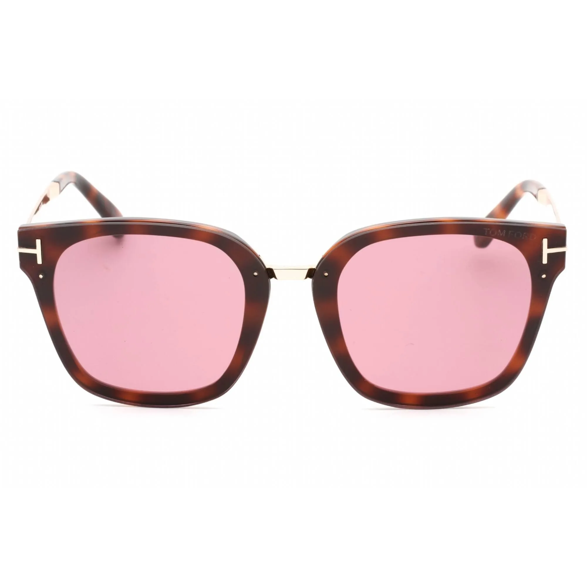 Tom Ford Women's Sunglasses - Shiny Dark Havana Injected Propionate Frame | FT1014 52Y