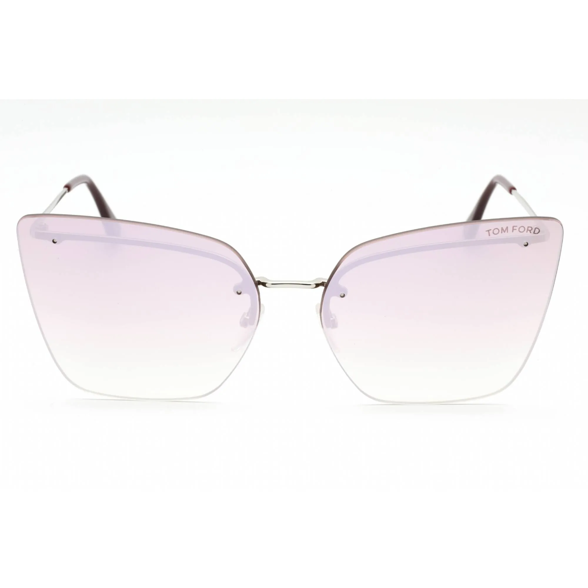 Tom Ford Women's Sunglasses - Shiny Palladium Metal Butterfly Shape Frame | FT0682 16Z