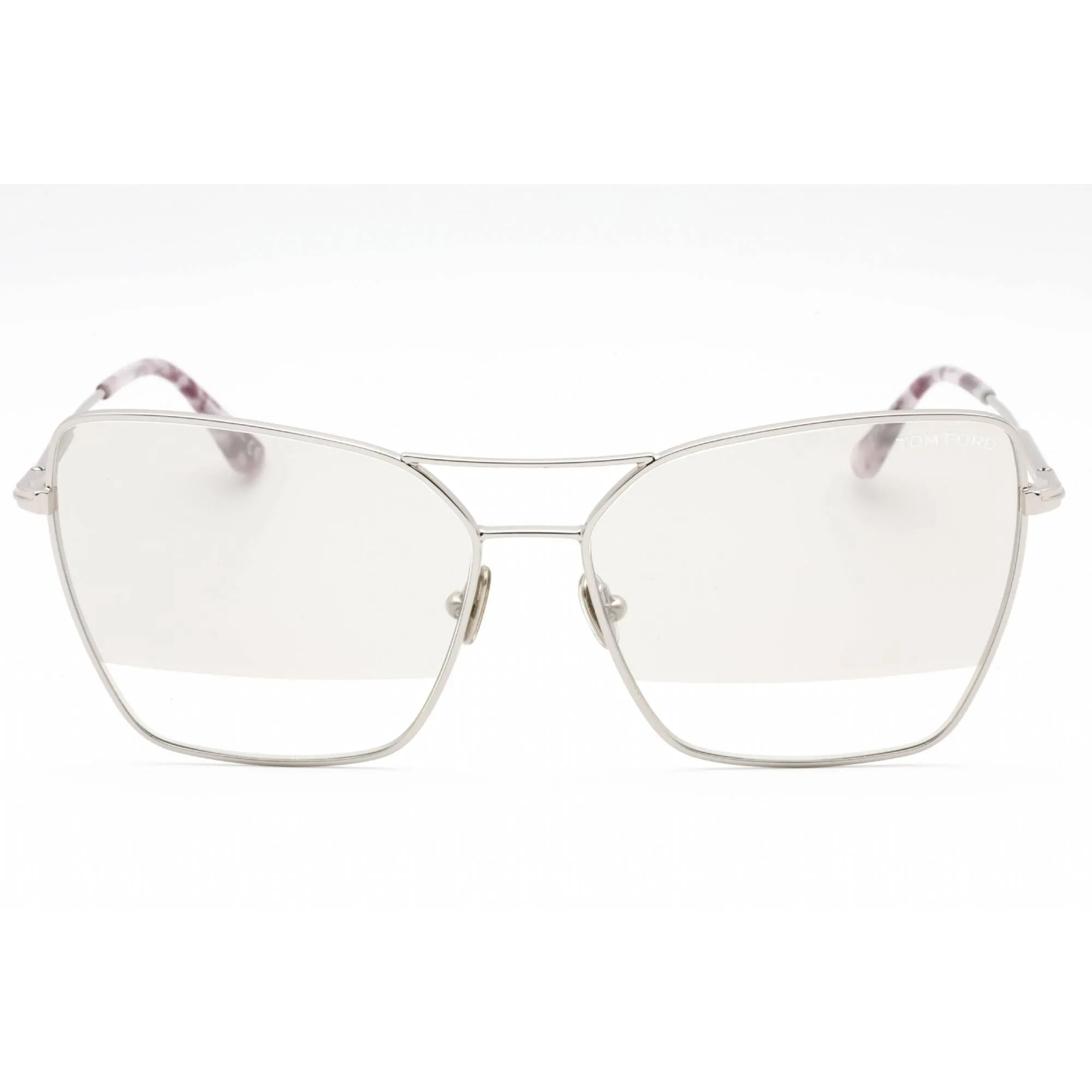 Tom Ford Women's Sunglasses - Shiny Palladium Metal Butterfly Shape Frame | FT0738 16C