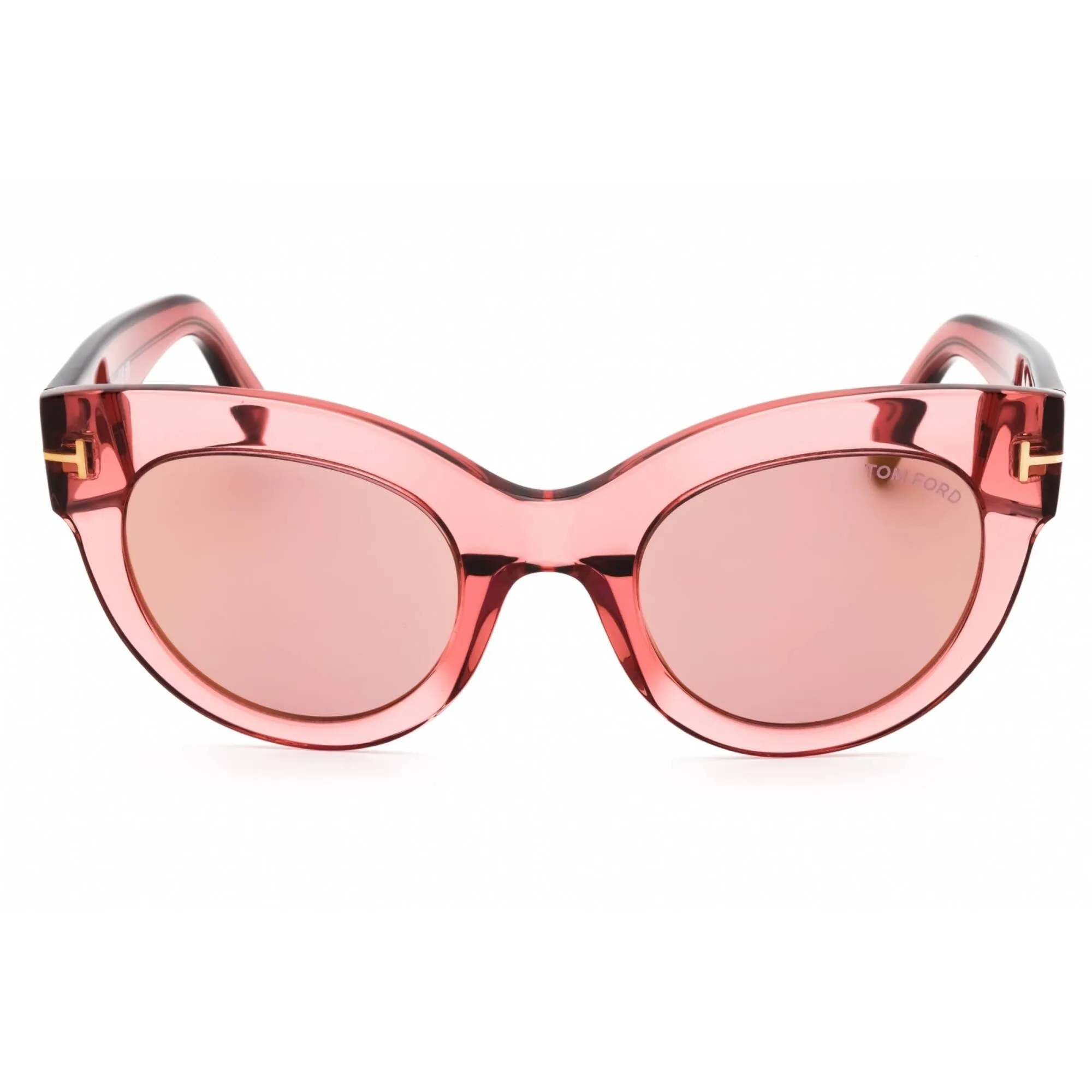 Tom Ford Women's Sunglasses - Shiny Pink Acetate Cat Eye Full Rim Frame | FT1063 72Z